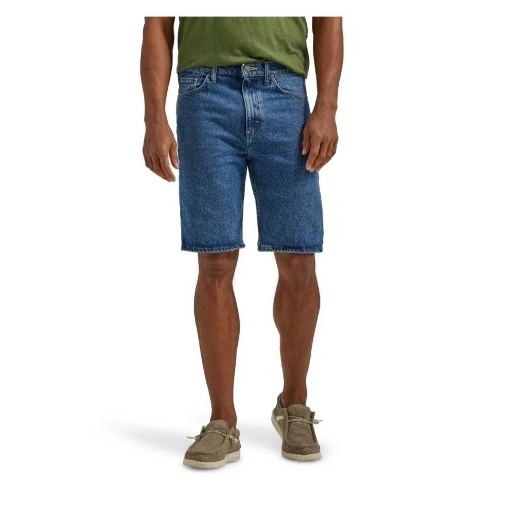 Wrangler Denim Shorts Mens 46 Blue 5-Pocket Relaxed Fit‎ 10
